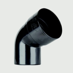 Polypipe Mini Downpipe 112.5 Deg Bend 50mm - Black - STX-376416 