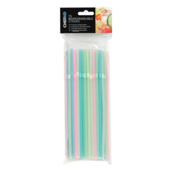 Chef Aid Biodegradable Straws - Pack 75 - STX-376474 