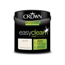 Crown Easyclean Matt Emulsion - 2.5L Cream White - STX-377014 