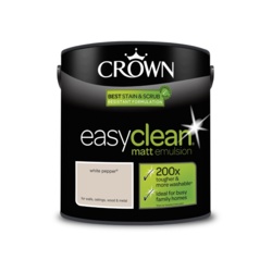 Crown Easyclean Matt Emulsion - 2.5L White Pepper - STX-377074 