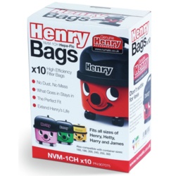 Numatic NVM - 1CH Henry 10pk Cleaner Bags - STX-377187 