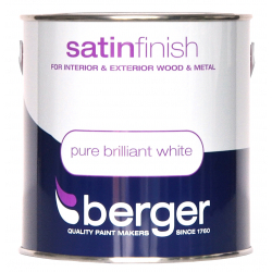 Berger Satin Sheen 2.5L - Pure Brilliant White - STX-377627 
