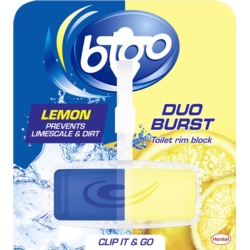 Bloo Duo Burst Toilet Rim Block - Lemon 40g - STX-377859 