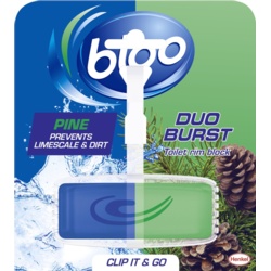 Bloo Duo Burst Toilet Rim Block - Pine 40g - STX-377861 