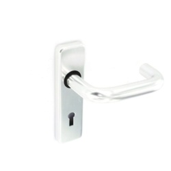 Securit Aluminium Lock Handles Polished (Pair) - 150mm - STX-384091 