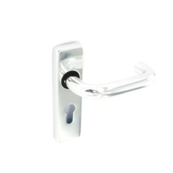 Securit Aluminium Euro Lock Handles Polished 48mm c/c - 150mm - STX-384112 