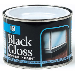 151 Coatings Gloss Non-Drip Paint - 180ml Black - STX-388872 