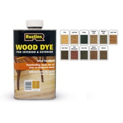 Rustins Interior & Exterior Wood Dye 250ml - Medium Oak - STX-408104 