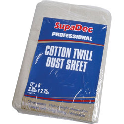 SupaDec Cotton Twill Dust Sheet - 12