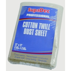 SupaDec Cotton Twill Dust Sheet - 12
