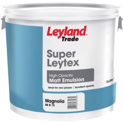 Leyland Trade Super Leytex Matt - 15L Magnolia - STX-420550 