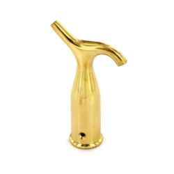 Securit Brass Pole Hook - 125mm - STX-421899 