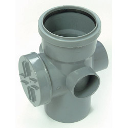 Polypipe Access Pipe (Single Socket) - 4"/110mm Black - STX-425268 