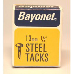 Bayonet Tacks (Fine Cut Steel) - Blue (Box Pack) - 13mm - STX-429874 