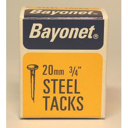 Bayonet Tacks (Fine Cut Steel) - Blue (Box Pack) - 20mm - STX-429897 
