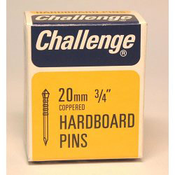 Challenge Hardboard Pins (Deep Drive) - Copper Plated (Box Pack) - 20mm - STX-429976 