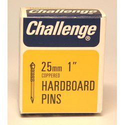 Challenge Hardboard Pins (Deep Drive) - Copper Plated (Box Pack) - 25mm - STX-429982 
