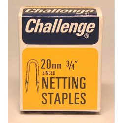 Challenge Netting Staples - Zinc Plated (Box Pack) - 20mm - STX-430031 