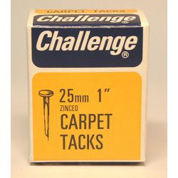 Challenge Carpet Tacks - Zinc Plated (Box Pack) - 25mm - STX-430048 