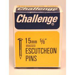 Challenge Escutcheon Pins - Brass Plated (Box Pack) - 15mm - STX-430077 