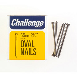Challenge Oval Wire Nails - Bright Steel (Box Pack) - 65mm - STX-430235 