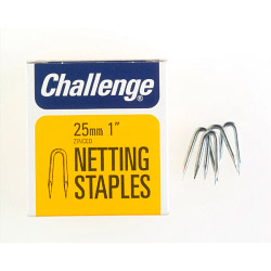 Challenge Netting Staples - Zinc Plated (Box Pack) - 25mm - STX-430258 