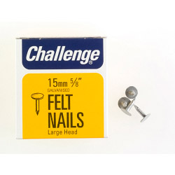 Challenge Felt - Extra Large - Head Clout Nails - Galvanised (Box Pack) - 15mm - STX-430264 