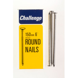 Challenge Round Wire Nails - Bright Steel (Box Pack) - 150mm - STX-430320 