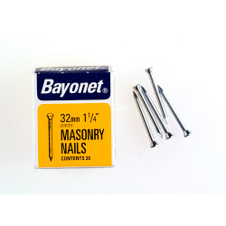 Bayonet Masonry Nails - Zinc Plated (Box Pack) - 30mm - STX-430343 