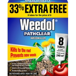 Weedol Pathclear Weedkiller - 6 Tubes Plus 2 Free - STX-439276 