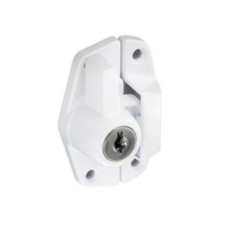 Securit Locking Sash Fastener White - 65mm - STX-443672 