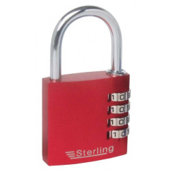 Sterling 4 Dial Anodised Combo Padlock - 40mm - STX-447093 