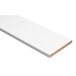 Hill Panel White Melamine Faced Chipboard - 8ft x 24" - STX-462579 
