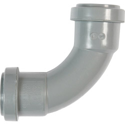 Polypipe Swept Bend 91 1/4 Degrees - 40mm Grey - STX-463422 