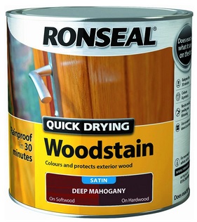Ronseal Quick Drying Woodstain Satin 2.5L - Deep Mahogany - STX-464790 