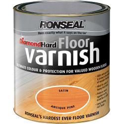 Ronseal Diamond Hard Coloured Floor Varnish 2.5L - Rich Mahogany - STX-468248 