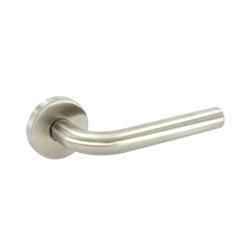 Securit Satin Stainless Steel Latch Handles (Pair) - 50mm - Classic Style - STX-477555 