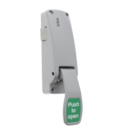 Briton Push Pad Emergency Exit Latch - Silver - STX-482131 
