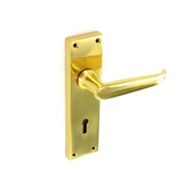 Securit Victorian lock handles (Pair) - 150mm - STX-482834 