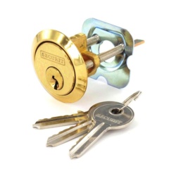 Securit Polished Brass Spare Cylinder with 3 Keys - Universal - STX-484918 