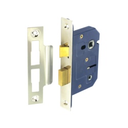 Securit Bathroom Lock Nickel Plated - 63mm - STX-499880 