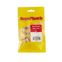 SupaPlumb Brass Hose Union Nut & Tail - 1/2" - STX-501083 