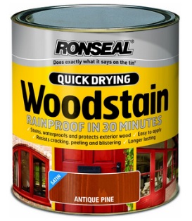 Ronseal Quick Drying Woodstain Satin 250ml - Antique Pine - STX-503150 