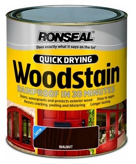 Ronseal Quick Drying Woodstain Satin 250ml - Walnut - STX-503949 