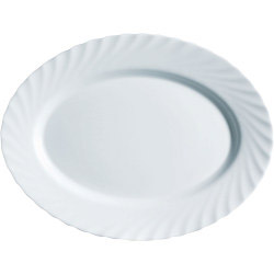 Luminarc Trianon White Platter - 35 x 24cm Oval - STX-509726 