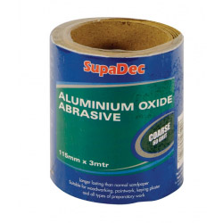 SupaDec Aluminium Oxide Roll - Coarse Grade, 60 Grit, 3m - STX-511687 