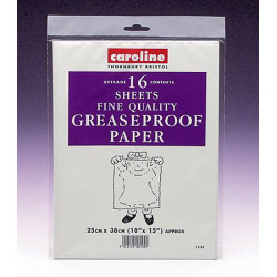 Caroline Greaseproof Sheets (16) - 10" x 15" (25cm x 38cm) - STX-512395 