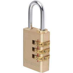 Sterling Light Security 3-Dial Combination Padlock - 30mm - STX-528928 
