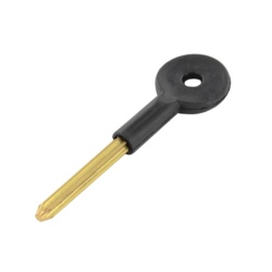 Securit Security Bolt Key - Brass/Black - STX-534337 