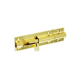 Securit Brass Door Bolt 3" Wide - 75mm - STX-537351 
